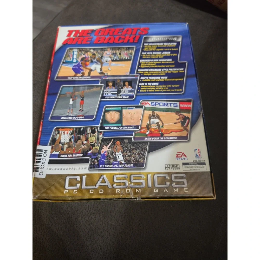 NBA Live 2000, Michael Jordan, PC CD ROM 2000 Big Box EA Sports